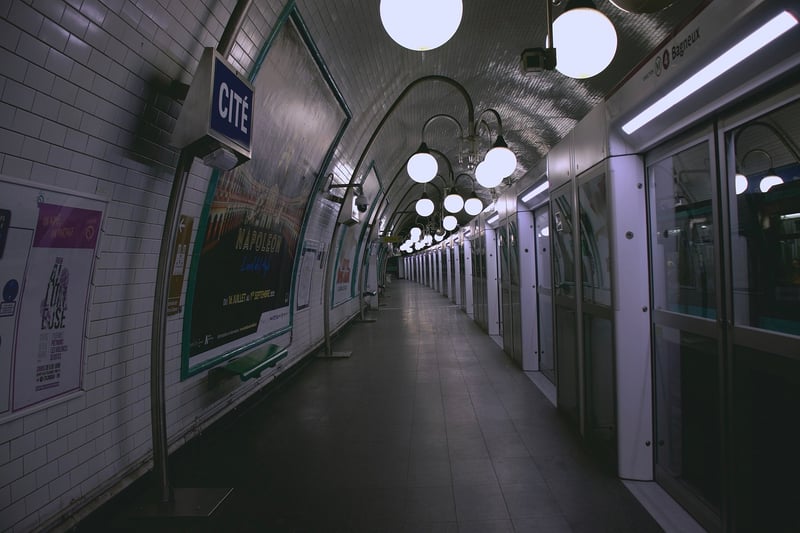 Abandoned metro station in Paris